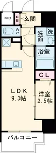 グランフォーレ久留米駅プレミア【2階】の間取り