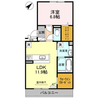 マーベル コンフォート【3階】の間取り
