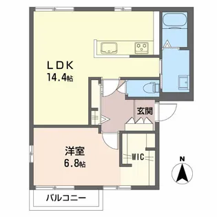 HINOMARU TOWN E【2階】の間取り