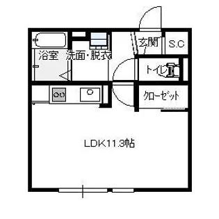 カサセレッソ【2階】の間取り