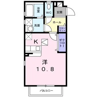 ワイズスクエアB【2階】の間取り