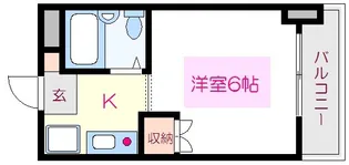 アーバンハイム江渡【6階】の間取り