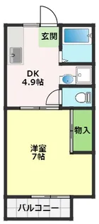 MUハイツ II【1階】の間取り