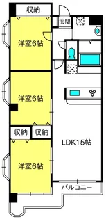 ディアコート参番館【5階】の間取り