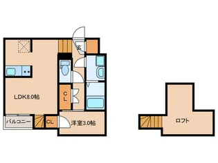 仮)エクシア鳥栖駅B棟【1階】の間取り