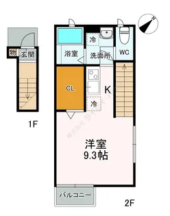 ヴィゴーレ5 B棟【2階】の間取り