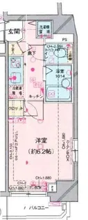菱和パレス高輪タワー【14階】の間取り