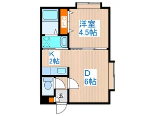 Kコ-ト北3条【2階】の間取り