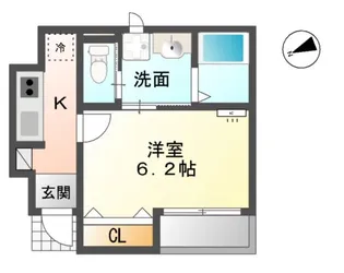 アルコ イーリス【1階】の間取り