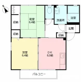 レーヴマルセ A棟【2階】の間取り