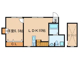 レミュージオ府中【1階】の間取り