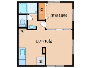 エムハイツ【1階】の間取り