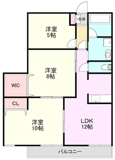 フレアシティM【3階】の間取り