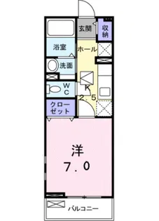 ジェルメ アイA【1階】の間取り