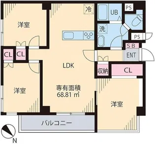 ハイツスモルカ【4階】の間取り