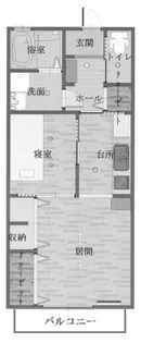 クレストールミユキ【1階】の間取り