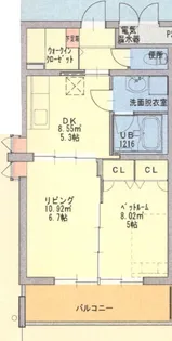 SUN ISLAND【2階】の間取り