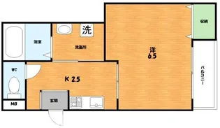 グランメールI【1階】の間取り