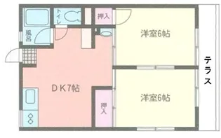 シティハイムエレガンス【1階】の間取り