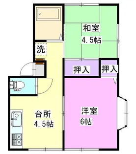 フィルドハイツC 101【1階】の間取り