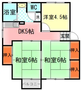 メゾンド・ジュネスI【2階】の間取り