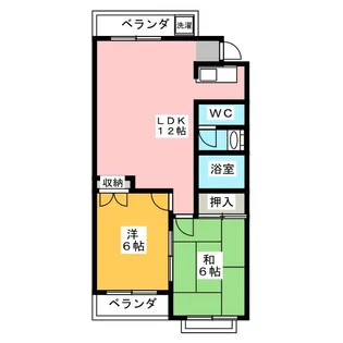 早美マンション【1階】の間取り