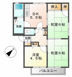 エクセル向井 B棟【2階】の間取り