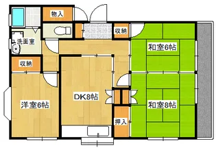 稲葉コーポ【1階】の間取り