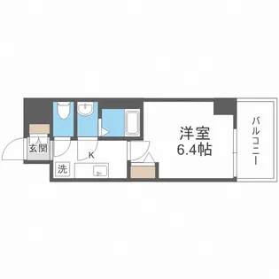 アドバンス大阪カーサ【14階】の間取り