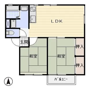 ソファレNANA【2階】の間取り