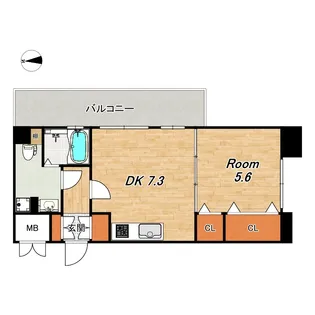 アテナリー右京【2階】の間取り