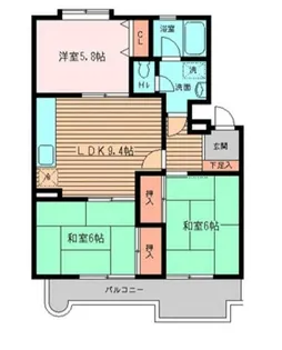 埼玉県新座市新堀3【マンション】の間取り