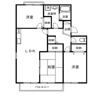 グローバルベレッチタナカC【2階】の間取り