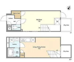 東京都目黒区上目黒3【マンション】の間取り