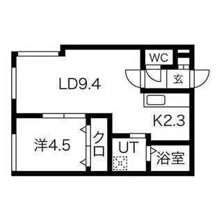 ティアモ桑園【2階】の間取り