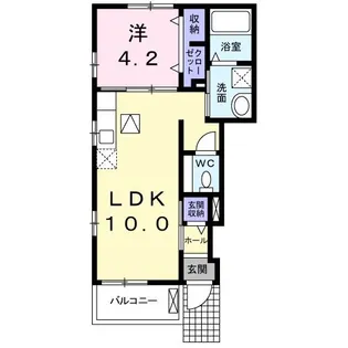 ディアコート・リオ【1階】の間取り