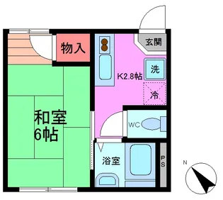 ガーデンハイツ【2階】の間取り