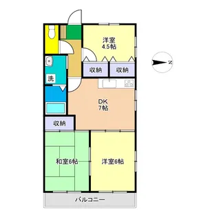 高知県高知市桟橋通6【マンション】の間取り