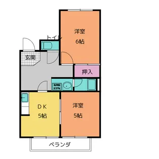 パークヒルズ中平 B棟【2階】の間取り