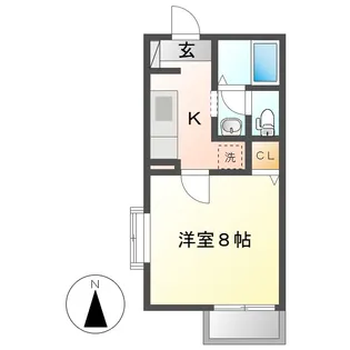 1Kの間取り画像