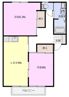 まさともハイツ【2階】の間取り