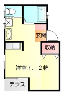 不二ハイム衣笠【2階】の間取り