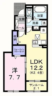 東京都青梅市今井1【アパート】の間取り