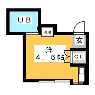 1Rの間取り画像