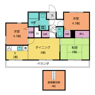 ライオンズマンション金沢八景第7【5階】の間取り