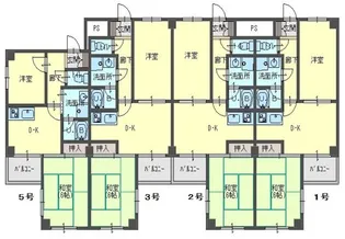 万代東マンション【3階】の間取り
