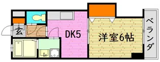 マンション春夏秋冬【6階】の間取り