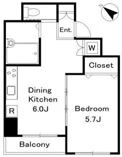 ブルンネン半蔵門【6階】の間取り