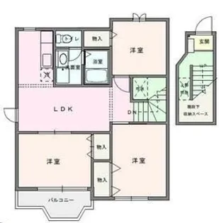 埼玉県児玉郡上里町大字七本木【アパート】の間取り