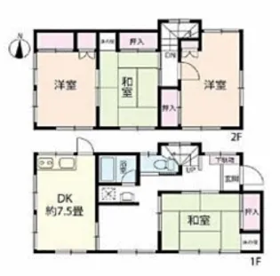 千葉県柏市根戸【一戸建】の間取り